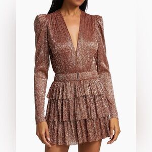 Sabina Musáyev Carry Ruffled Minidress